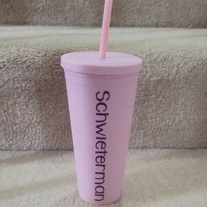 Free W Any Purchase! Pink Party Tumbler with Straw